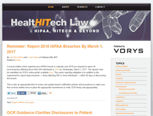 Tablet Screenshot of healthitechlaw.com